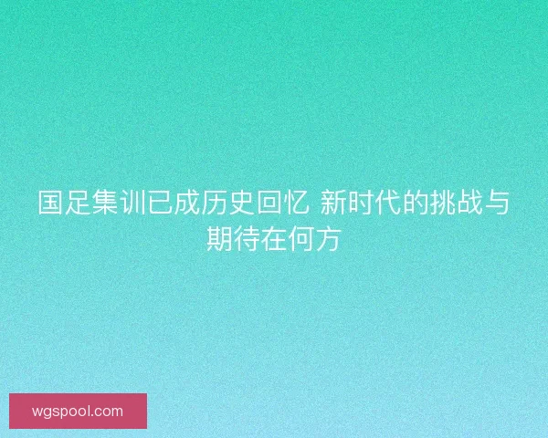 国足集训已成历史回忆 新时代的挑战与期待在何方